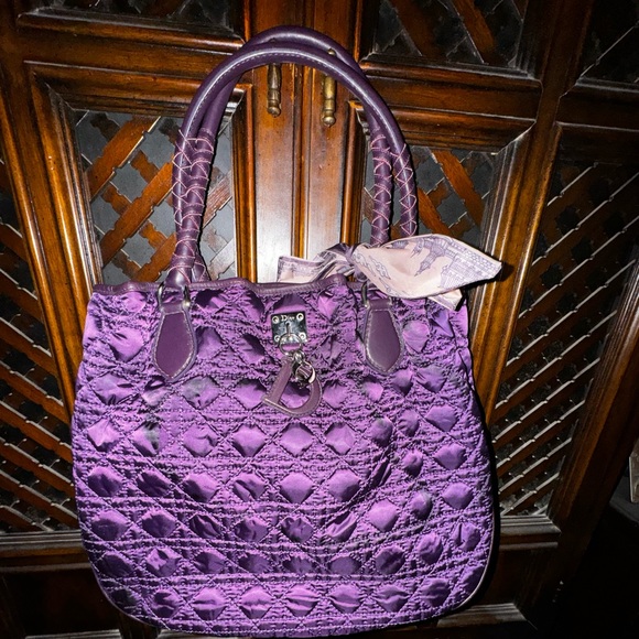 Christian Dior Cannage Satin Charming Handle Bag - Picture 16 of 16